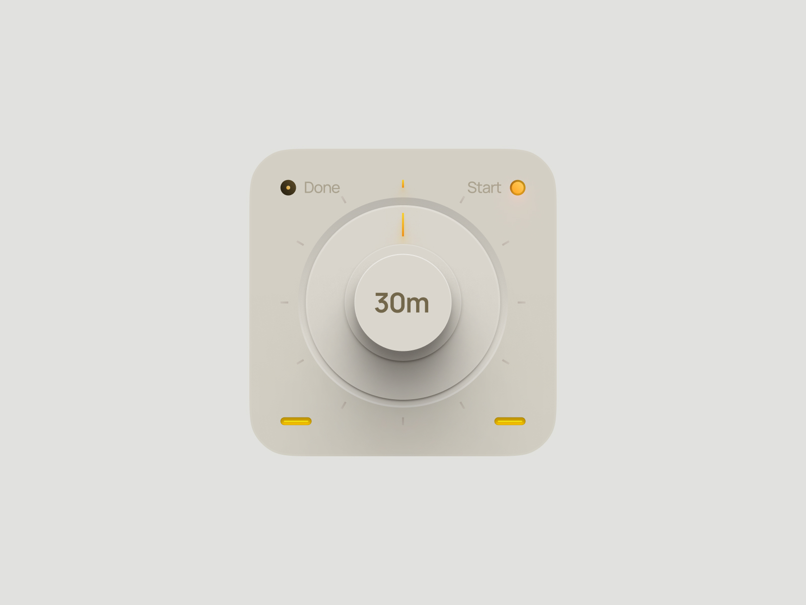 Cooking timer iOS widget design
